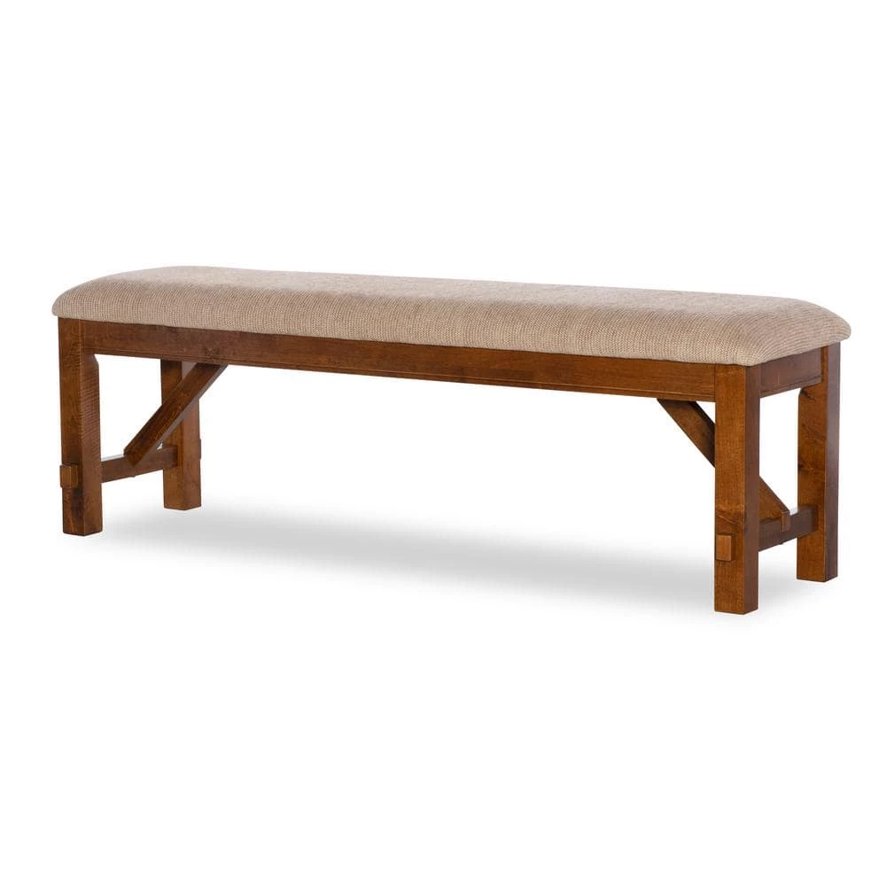 Neumann Dark Hazelnut Dining Bench by Powell Company 8 Neumann Dark Hazelnut Dining Bench by Powell Company - Image 6