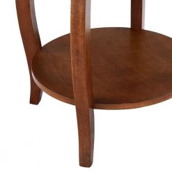 Justine 18 in. W x 18 in. D x 24 in. Hazelnut Round Wood Table by Powell Company -Powell Company Shop hazelnut powell company end side tables hd1767st21 1d 1000