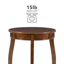 Justine 18 in. W x 18 in. D x 24 in. Hazelnut Round Wood Table by Powell Company -Powell Company Shop hazelnut powell company end side tables hd1767st21 a0 1000