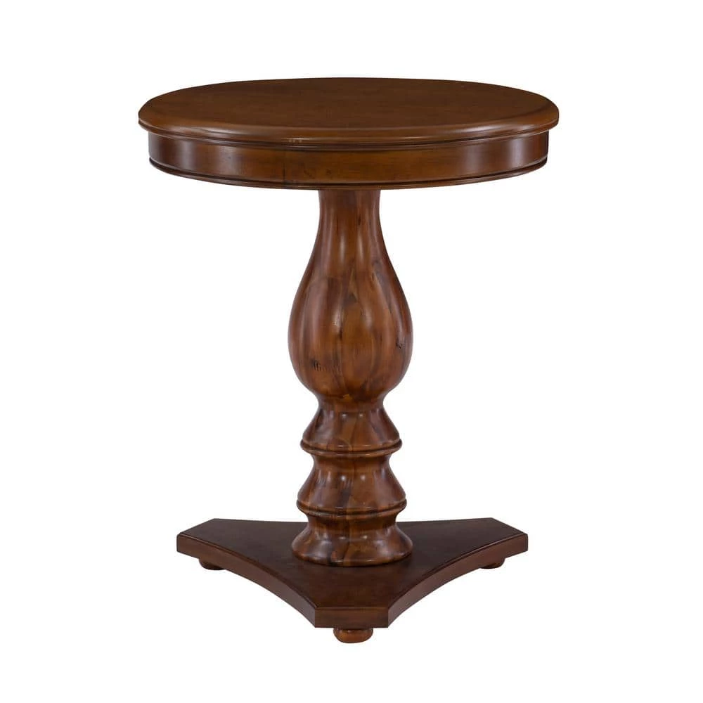 Rachel 20 in. W Hazelnut 24 in. H Round Wood End Table by Powell Company 3 Rachel 20 in. W Hazelnut 24 in. H Round Wood End Table by Powell Company
