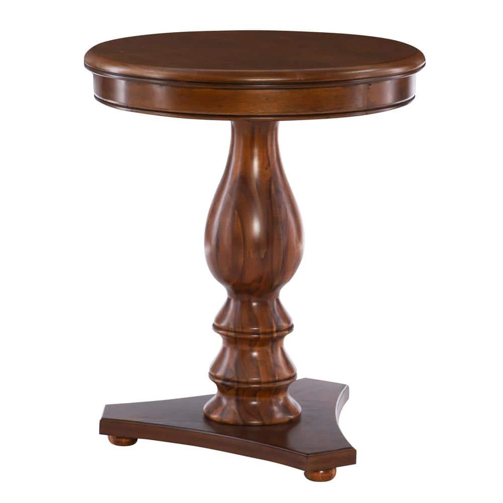Rachel 20 in. W Hazelnut 24 in. H Round Wood End Table by Powell Company 6 Rachel 20 in. W Hazelnut 24 in. H Round Wood End Table by Powell Company - Image 4