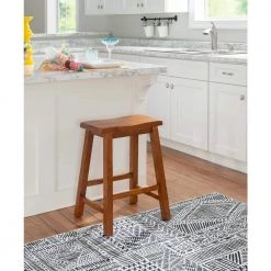 Darby 24"H Honey Brown Backless wood frame Counter-stool by Powell Company -Powell Company Shop honey brown powell company bar stools hd1757cs21 31 1000