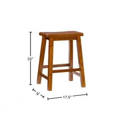 Darby 24"H Honey Brown Backless wood frame Counter-stool by Powell Company -Powell Company Shop honey brown powell company bar stools hd1757cs21 40 1000