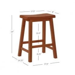 Darby 24"H Honey Brown Backless wood frame Counter-stool by Powell Company -Powell Company Shop honey brown powell company bar stools hd1757cs21 4f 1000