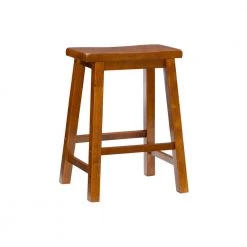 Darby 24"H Honey Brown Backless wood frame Counter-stool by Powell Company