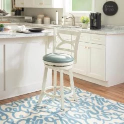 Lopez Counter Stool by Powell Company -Powell Company Shop light blue white powell company bar stools hd1133b19cs 31 1000