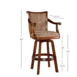 Moore 30 in. Brown Bar Stool by Powell Company 10 Moore 30 in. Brown Bar Stool by Powell Company -Powell Company Shop light brown cherry powell company bar stools hd1221b19 4f 1000