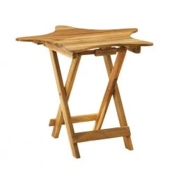 Powell Sam Natural Outdoor Folding Table by Powell Company