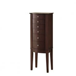 Maddison Espresso Jewlery Armoire by Powell Company