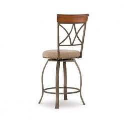Masson 24 in. Cherry/Pewter/Bronze Swivel Counter Stool by Powell Company -Powell Company Shop multi colored powell company bar stools hd1244d19 4f 1000