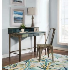 47 in. Rectangular Multicolor 3 Drawer Writing Desk with Solid Wood Material by Powell Company -Powell Company Shop multicolor powell company writing desks 114 238 31 1000