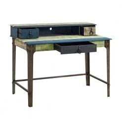 47 in. Rectangular Multicolor 3 Drawer Writing Desk with Solid Wood Material by Powell Company -Powell Company Shop multicolor powell company writing desks 114 238 c3 1000