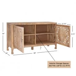 Gleason Natural 2-Door Storage Accent Cabinet by Powell Company -Powell Company Shop natural powell company accent cabinets hd1632ca21 44 1000