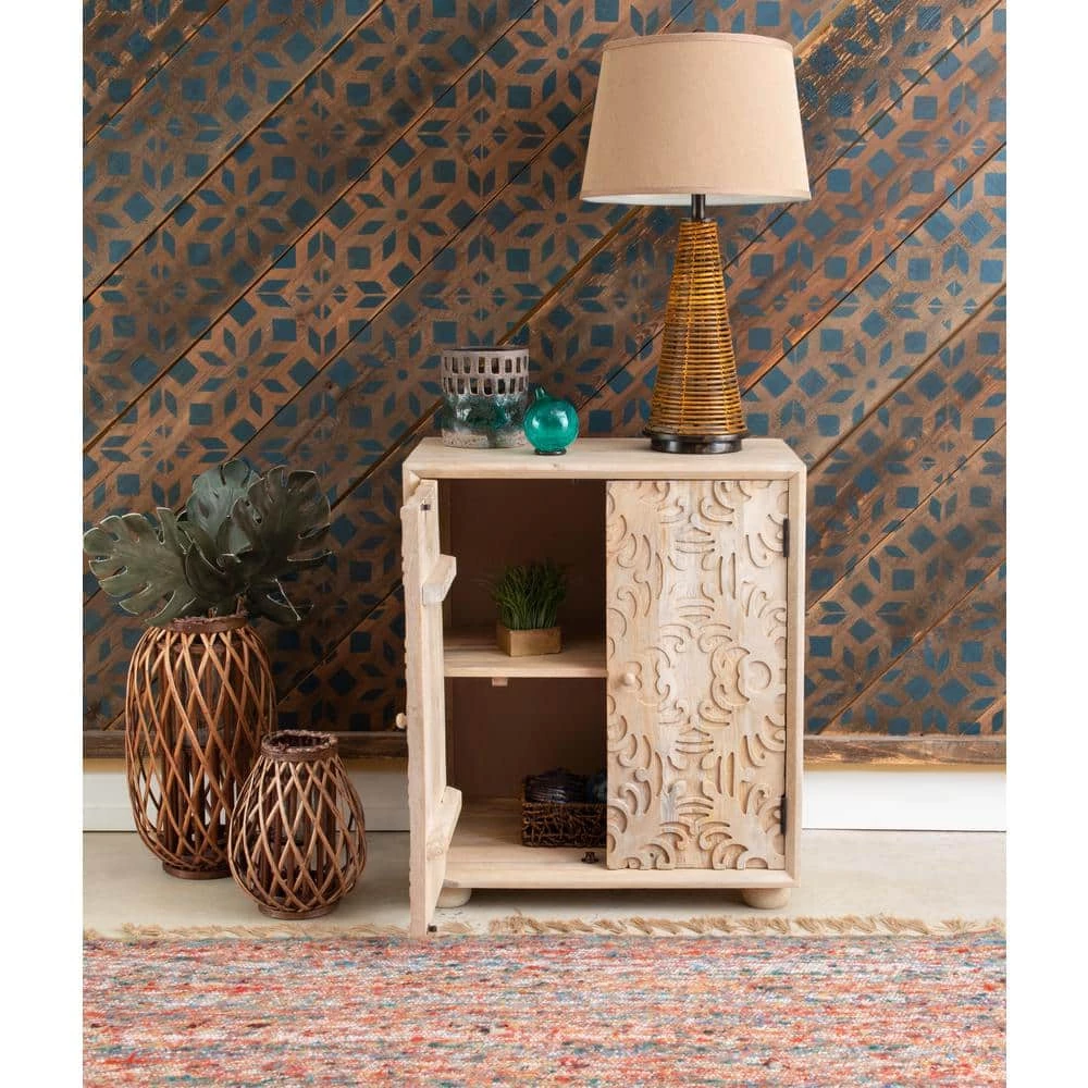 Margo 2-Door Natural Accent Cabinet by Powell Company 11 Margo 2-Door Natural Accent Cabinet by Powell Company - Image 9