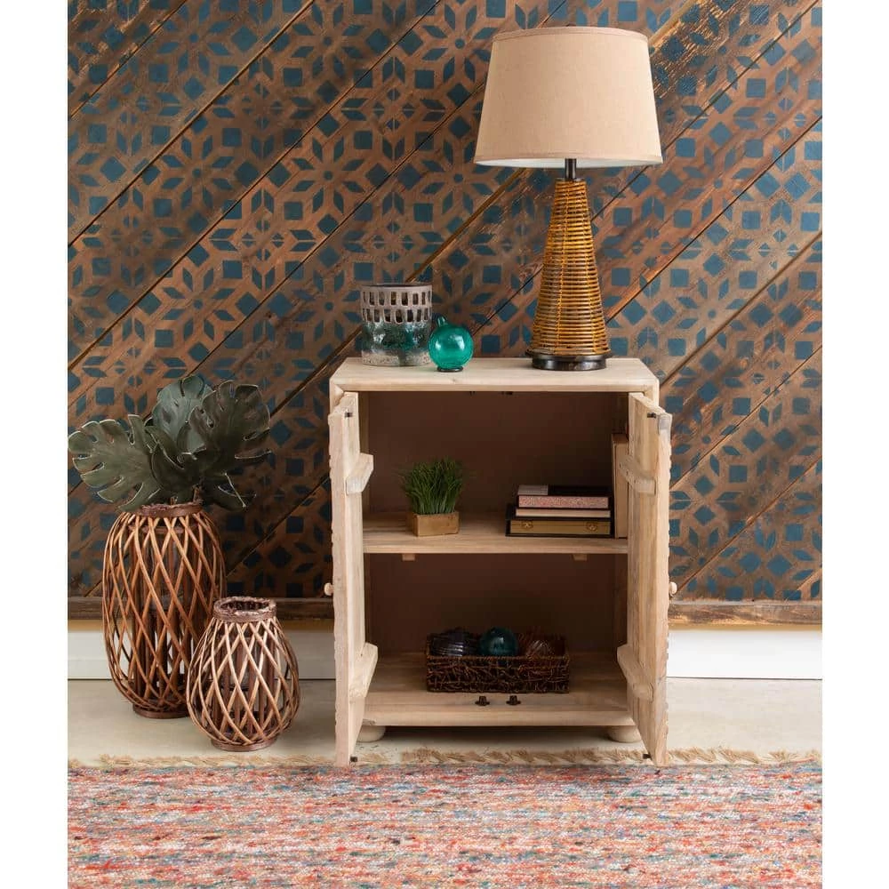 Margo 2-Door Natural Accent Cabinet by Powell Company 7 Margo 2-Door Natural Accent Cabinet by Powell Company - Image 5