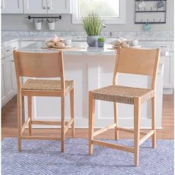 Marlene Natural 24 in. Counter Stool with Woven Rope Seats by Powell Company 17 Marlene Natural 24 in. Counter Stool with Woven Rope Seats by Powell Company -Powell Company Shop natural powell company bar stools hd1593cs20 31 1000