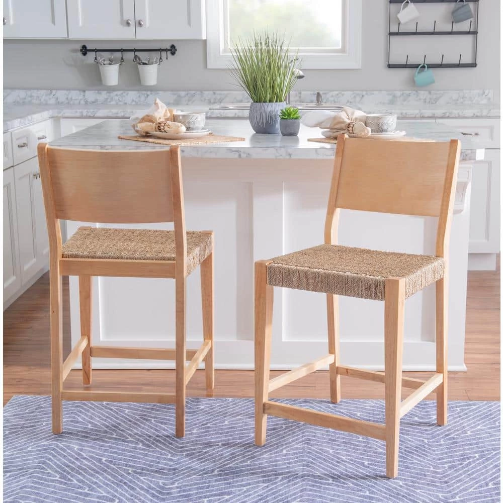 Marlene Natural 24 in. Counter Stool with Woven Rope Seats by Powell Company 10 Marlene Natural 24 in. Counter Stool with Woven Rope Seats by Powell Company - Image 8