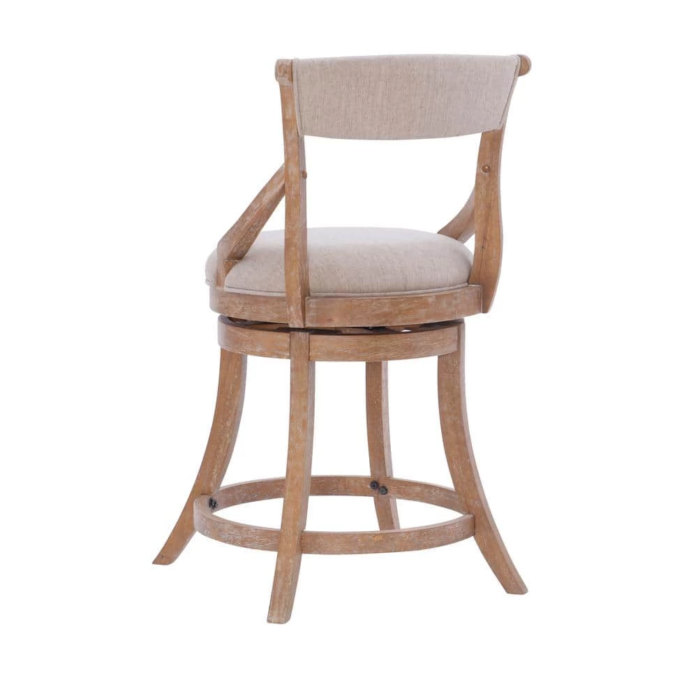 Troy 22"W x 24"D x 40"H Big and Tall Natural High back Counter-stool by Powell Company 8 Troy 22"W x 24"D x 40"H Big and Tall Natural High back Counter-stool by Powell Company - Image 6