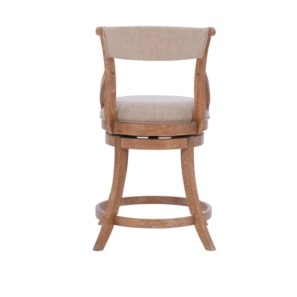 Troy 22"W x 24"D x 40"H Big and Tall Natural High back Counter-stool by Powell Company 6 Troy 22"W x 24"D x 40"H Big and Tall Natural High back Counter-stool by Powell Company - Image 4