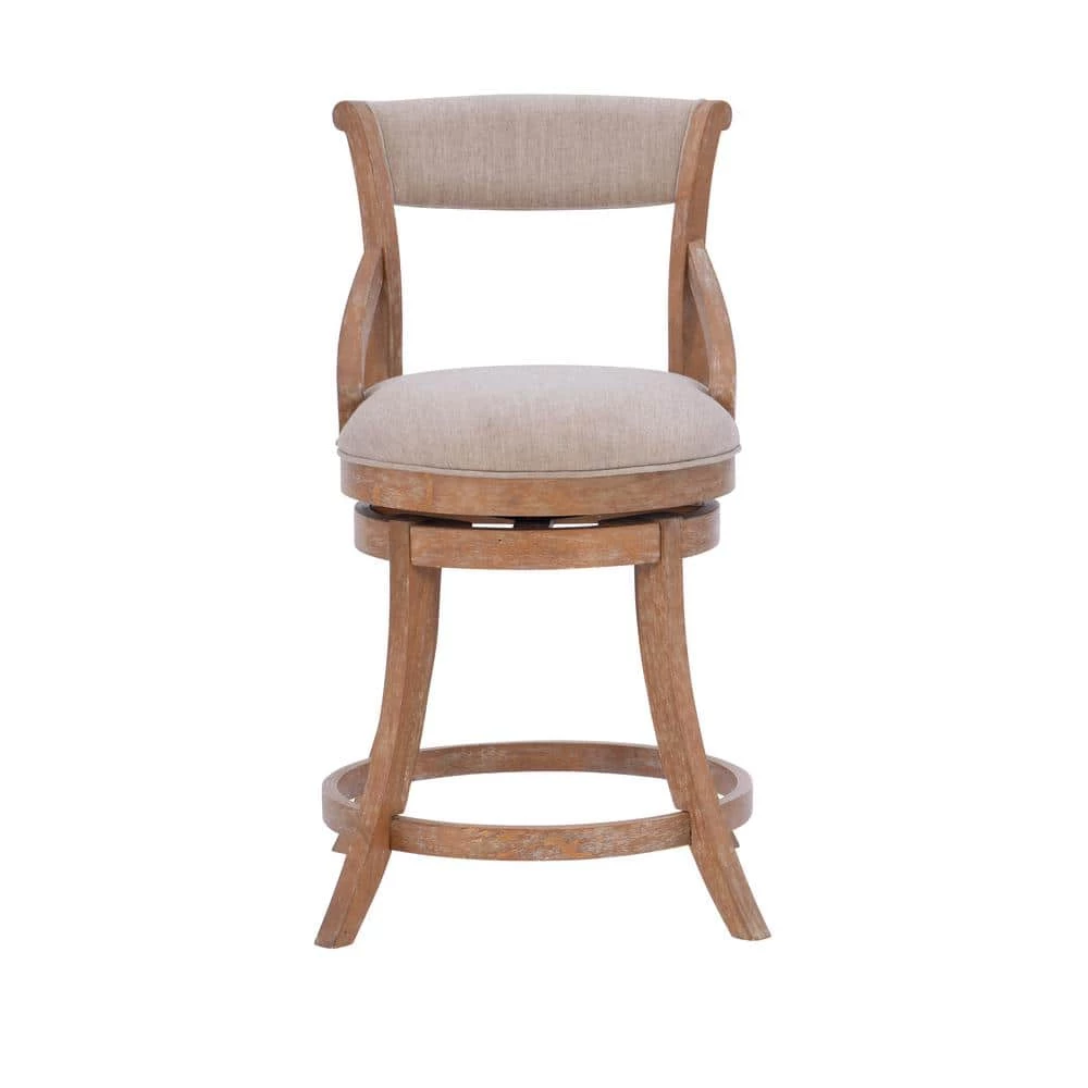 Troy 22"W x 24"D x 40"H Big and Tall Natural High back Counter-stool by Powell Company 7 Troy 22"W x 24"D x 40"H Big and Tall Natural High back Counter-stool by Powell Company - Image 5