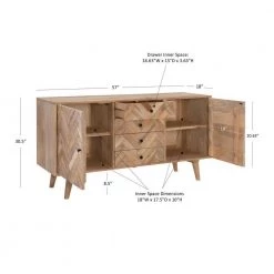Delilah 57 in. Natural 30 in. H Rectangular Mango Wood Console Table with 2-Doors and 4-Drawers by Powell Company 17 Delilah 57 in. Natural 30 in. H Rectangular Mango Wood Console Table with 2-Doors and 4-Drawers by Powell Company -Powell Company Shop natural powell company console tables hd1719cs21 40 1000