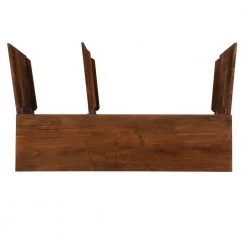 Kinsey 58 in. W Warm Wood Finish 30 in. H Rectangular Acacia Console Table with 3-Gold Door Panels and 4-Shelves by Powell Company -Powell Company Shop natural powell company console tables hd1807 a0 1000