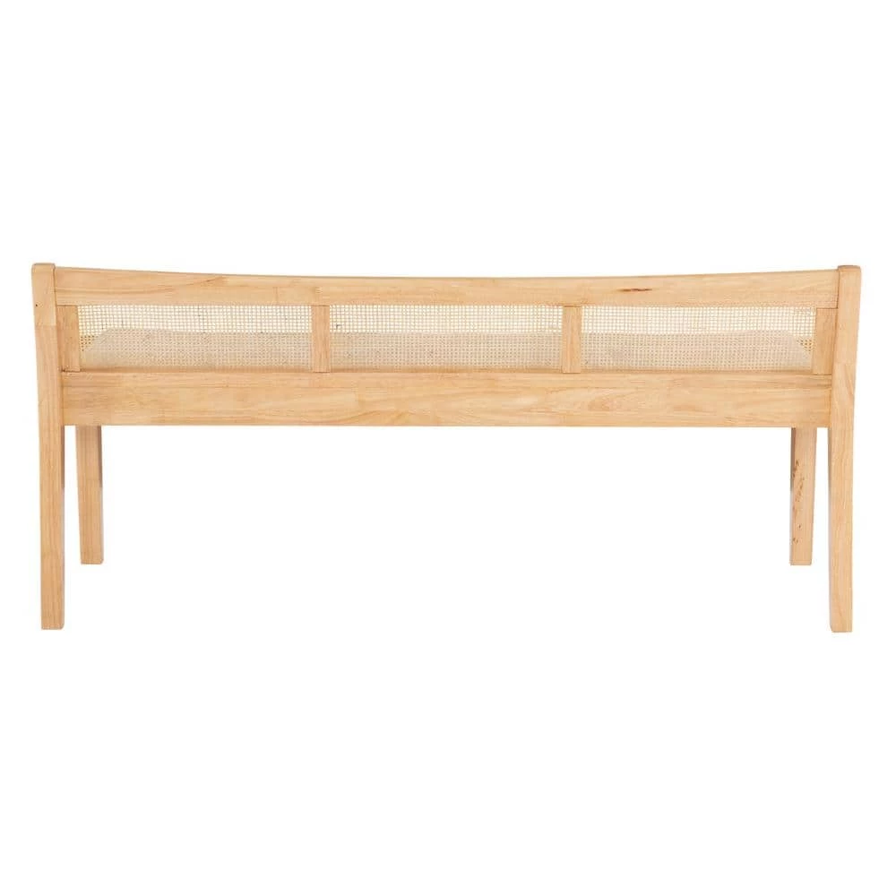 Tara Natural Rattan Cane Bench with Back by Powell Company 5 Tara Natural Rattan Cane Bench with Back by Powell Company - Image 3