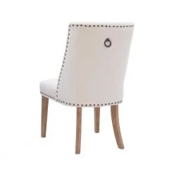 Alessio Natural Linen Like Polyester Upholstered Dining Chair and Natural Legs(Set of 2) by Powell Company -Powell Company Shop natural powell company dining chairs hd1679dc21 4f 1000