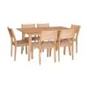 Marlene 7-Piece Natural Modern Dining Set with Woven Rope Seats by Powell Company -Powell Company Shop natural powell company dining room sets hd1598d207 64 1000