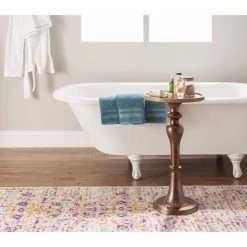 Vinson Copper Metal and Natural Wood 13" w Side Table by Powell Company 12 Vinson Copper Metal and Natural Wood 13" w Side Table by Powell Company -Powell Company Shop natural powell company end side tables hd1629at21 4f 1000