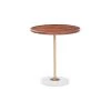Bonnie 18 in. Natural 21 in. Circular Mango Wood End Table with Stone Base by Powell Company -Powell Company Shop natural powell company end side tables hd1642at21 64 1000