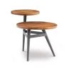 Dugan 21 in. W Two Tiered Warm Brown Round Wood top Side Table by Powell Company -Powell Company Shop natural powell company end side tables hd1745st21 64 1000
