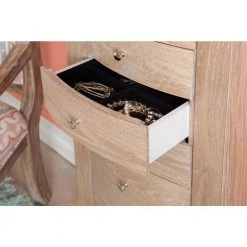 Molly Natural Jewelry Armoire 14"w x 10"d x 40"h by Powell Company 21 Molly Natural Jewelry Armoire 14"w x 10"d x 40"h by Powell Company -Powell Company Shop natural powell company jewelry armoires hd1601ja21 1f 1000