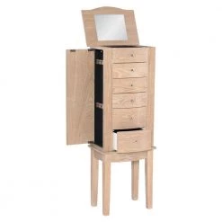 Molly Natural Jewelry Armoire 14"w x 10"d x 40"h by Powell Company 20 Molly Natural Jewelry Armoire 14"w x 10"d x 40"h by Powell Company -Powell Company Shop natural powell company jewelry armoires hd1601ja21 4f 1000