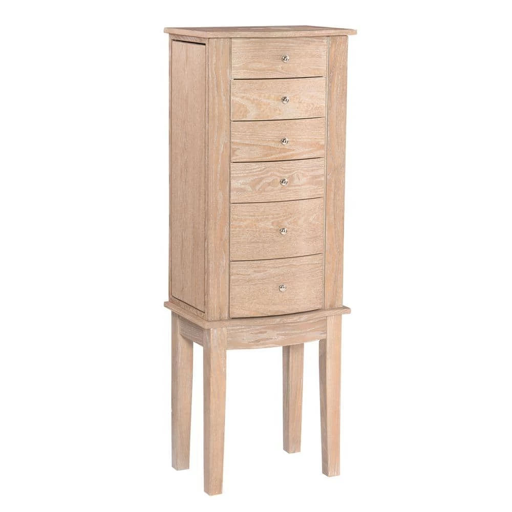 Molly Natural Jewelry Armoire 14"w x 10"d x 40"h by Powell Company 3 Molly Natural Jewelry Armoire 14"w x 10"d x 40"h by Powell Company