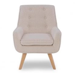 Karli Trellis Chair Natural Sherpa by Powell Company