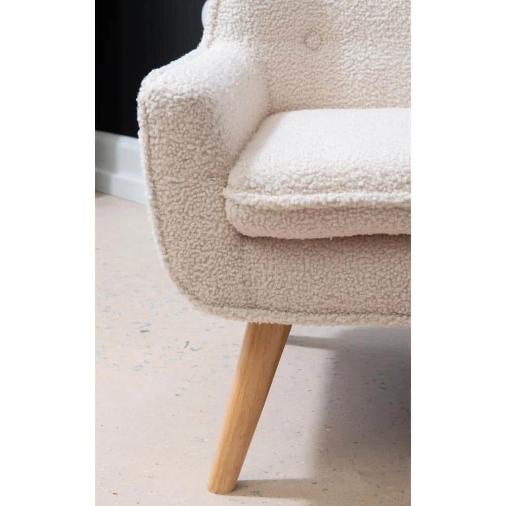 Karli Trellis Chair Natural Sherpa by Powell Company 9 Karli Trellis Chair Natural Sherpa by Powell Company - Image 7