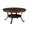 36 in. Oak Medium Round Wood Coffee Table with Shelf by Powell Company -Powell Company Shop oak powell company coffee tables 16a8243ct 64 1000