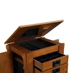 Fremont OakJewelry Armoire by Powell Company -Powell Company Shop oak powell company jewelry armoires hd1000j19 4f 1000