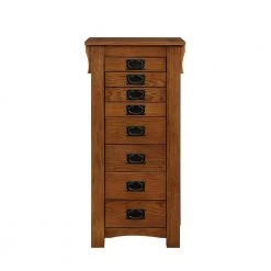 Fremont OakJewelry Armoire by Powell Company