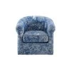 Lonnie Blue and White Coastal Swivel Club Chair by Powell Company 2 Lonnie Blue and White Coastal Swivel Club Chair by Powell Company -Powell Company Shop ocean blue white coastal pattern powell company accent chairs hd1466u20 64 1000
