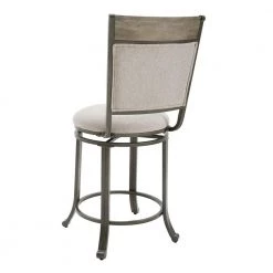 Franklin Rustic Umber and Pewter Swivel 24 in. Counter Stool by Powell Company -Powell Company Shop pewter powell company bar stools hd1550cs20p 66 1000