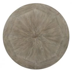 Franklin 36 in. L Round Rustic Umber and Pewter Wood Top and Metal Frame 2 Seater Pub Table by Powell Company -Powell Company Shop pewter powell company kitchen dining tables hd1548pt20p 1f 1000