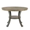 Chasin 45"L x 45"D x 30"H Pewter Round Dining Table by Powell Company -Powell Company Shop pewter powell company kitchen dining tables hd1749dt21 64 1000