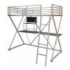 Reyer Pewter Twin Loft Bed by Powell Company