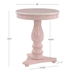 Cati Pink Accent Side Table by Powell Company -Powell Company Shop pink powell company end side tables hd1519a20p 44 1000