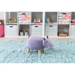 Hank Purple Hippo Kids 14" Stool by Powell Company