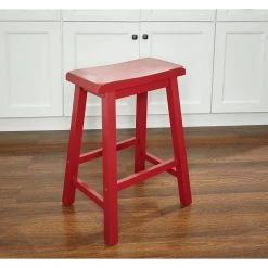 Bentley Crimson Red Wood Counter Stool by Powell Company 17 Bentley Crimson Red Wood Counter Stool by Powell Company -Powell Company Shop red powell company bar stools 286 430 4f 1000
