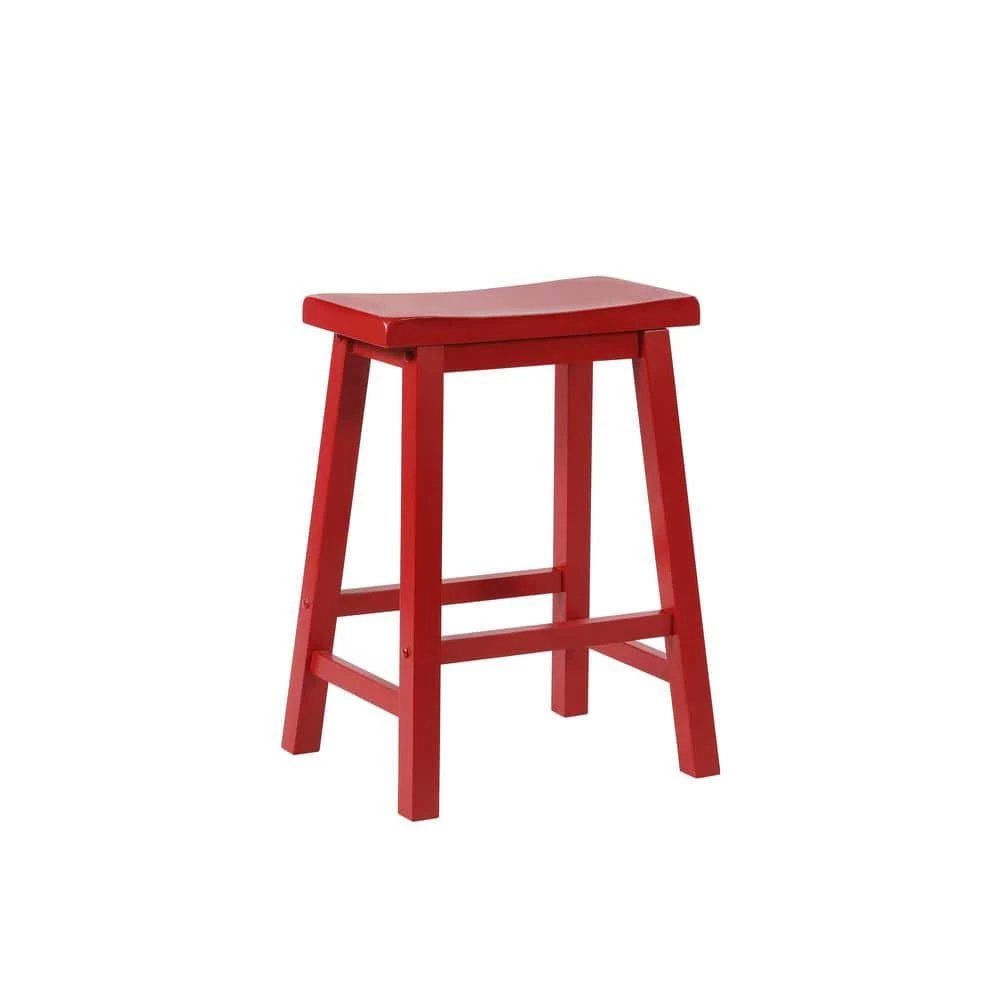 Bentley Crimson Red Wood Counter Stool by Powell Company 3 Bentley Crimson Red Wood Counter Stool by Powell Company