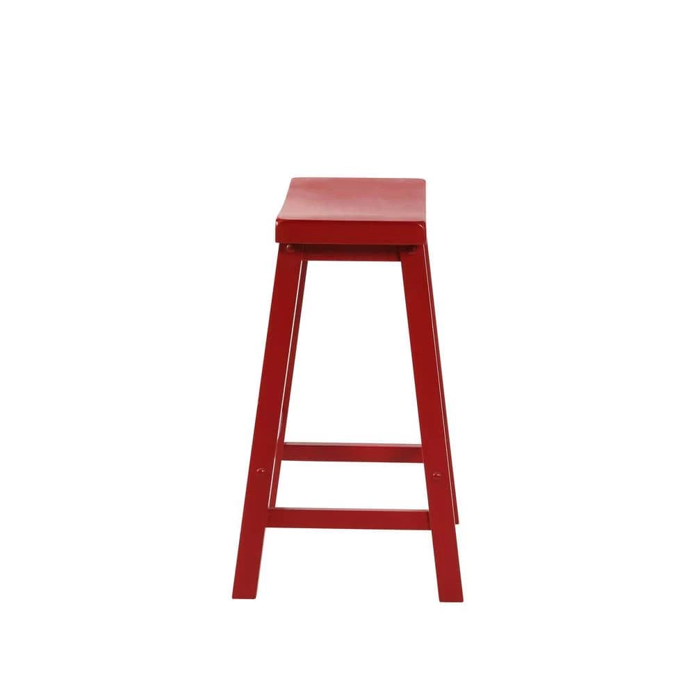 Bentley Crimson Red Wood Counter Stool by Powell Company 4 Bentley Crimson Red Wood Counter Stool by Powell Company - Image 2
